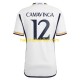 Real Madrid Voetbalshirt Camavinga 12 Heren Thuis Tenue 2023-2024 Korte Mouw