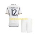 Real Madrid Voetbalshirt Camavinga 12 Kleuters/Kids Thuis Tenue 2023-2024 Korte Mouw
