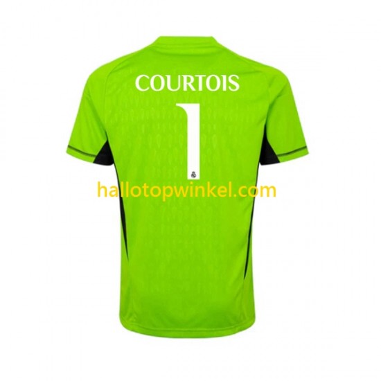 Real Madrid Voetbalshirt Thibaut Courtois 1 Doelman Heren Thuis Tenue 2023-2024 Korte Mouw