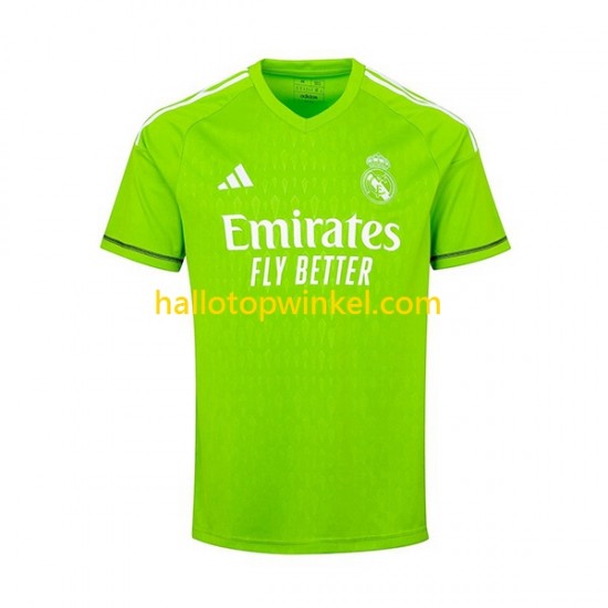 Real Madrid Voetbalshirt Thibaut Courtois 1 Doelman Heren Thuis Tenue 2023-2024 Korte Mouw