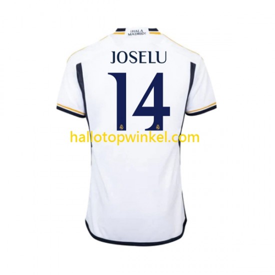 Real Madrid Voetbalshirt JOSELU 14 Heren Thuis Tenue 2023-2024 Korte Mouw