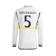 Real Madrid Voetbalshirt Jude Bellingham 5 Heren Thuis Tenue 2023-2024 Lange Mouw