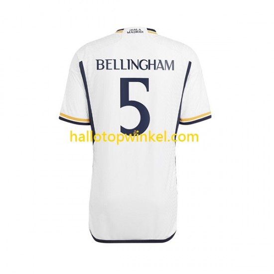 Real Madrid Voetbalshirt Jude Bellingham 5 Heren Thuis Tenue 2023-2024 Korte Mouw
