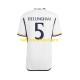 Real Madrid Voetbalshirt Jude Bellingham 5 Heren Thuis Tenue 2023-2024 Korte Mouw