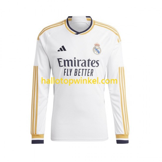 Real Madrid Voetbalshirt Jude Bellingham 5 Kleuters/Kids Thuis Tenue 2023-2024 Lange Mouw