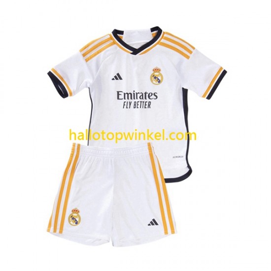 Real Madrid Voetbalshirt Kleuters/Kids Thuis Tenue 2023-2024 Korte Mouw