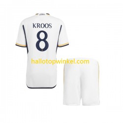 Real Madrid Voetbalshirt Kroos 8 Kleuters/Kids Thuis Tenue 2023-2024 Korte Mouw