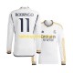 Real Madrid Voetbalshirt Rodrygo Goes 11 Heren Thuis Tenue 2023-2024 Lange Mouw
