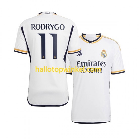 Real Madrid Voetbalshirt Rodrygo Goes 11 Heren Thuis Tenue 2023-2024 Korte Mouw