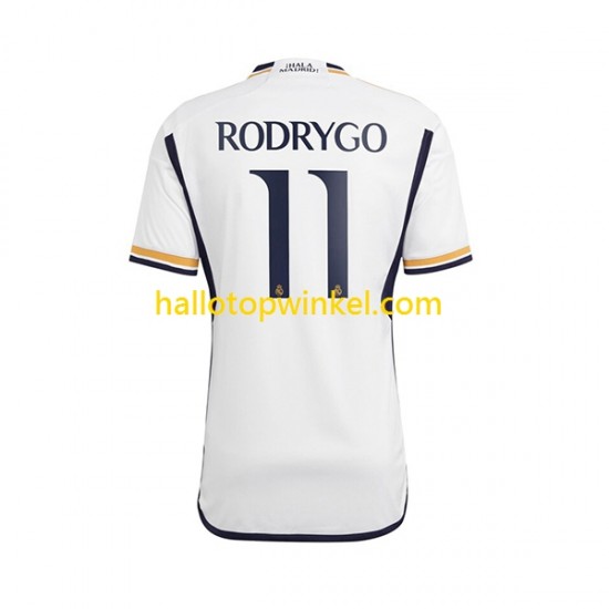Real Madrid Voetbalshirt Rodrygo Goes 11 Heren Thuis Tenue 2023-2024 Korte Mouw
