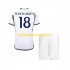 Real Madrid Voetbalshirt TCHOUAMENI 18 Kleuters/Kids Thuis Tenue 2023-2024 Korte Mouw