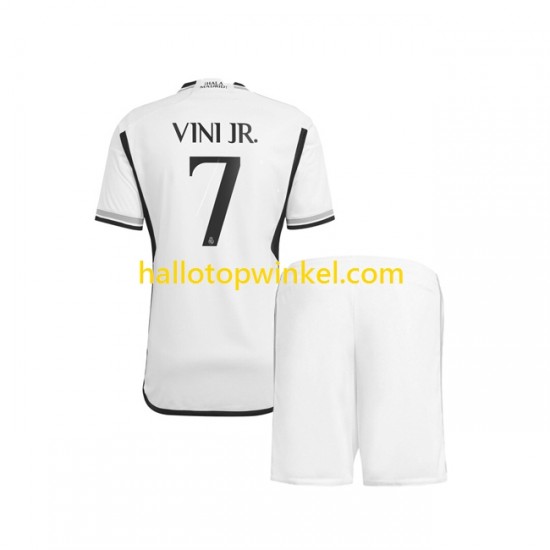 Real Madrid Voetbalshirt Vinicius Junior 7 Kleuters/Kids Thuis Tenue 2023-2024 Korte Mouw