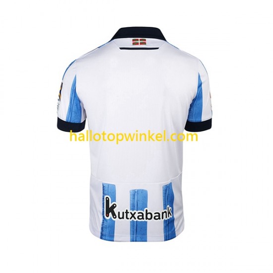 Real Sociedad Voetbalshirt Heren Thuis Tenue 2023-2024 Korte Mouw