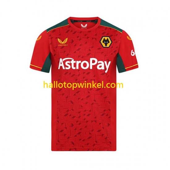Wolverhampton Wanderers Voetbalshirt Heren Uit Tenue 2023-2024 Korte Mouw