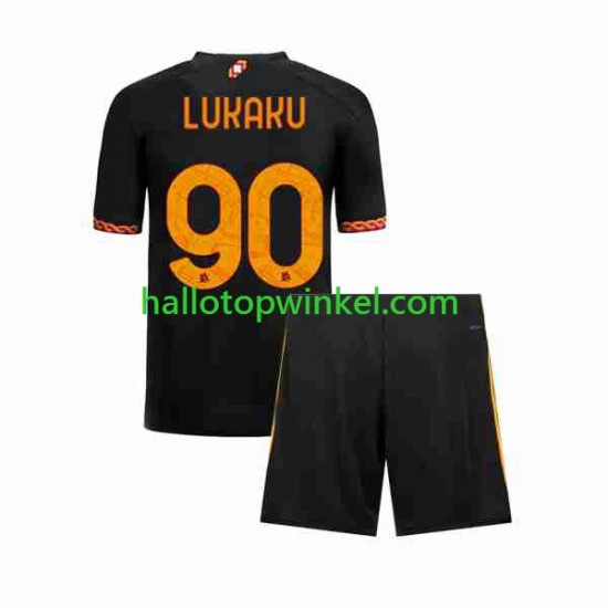 AS Roma Voetbalshirt Romelu Lukaku 90 Kleuters/Kids Derde Tenue 2023-2024 Korte Mouw