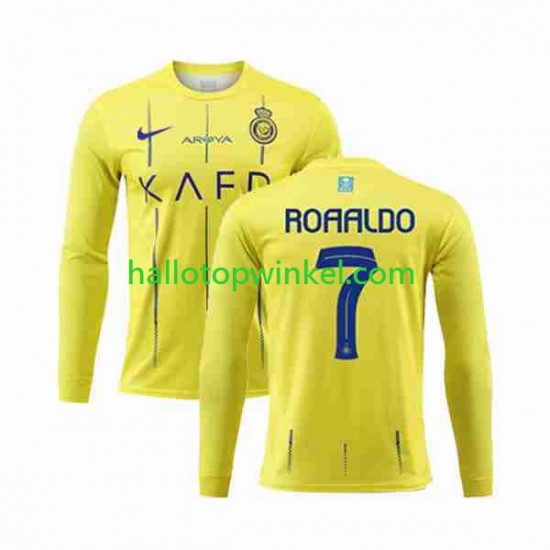 Voetbalshirt Al-Nassr Ronaldo 7 Heren Thuis Tenue 2023-2024 Lange Mouw