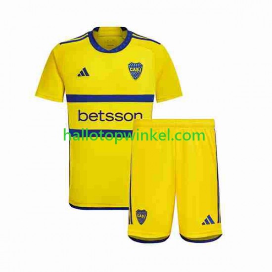 Voetbalshirt Boca Juniors Kleuters/Kids Uit Tenue 2023-2024 Korte Mouw
