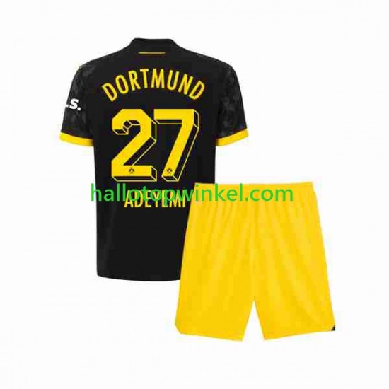 Borussia Dortmund Voetbalshirt Karim Adeyemi 27 Kleuters/Kids Uit Tenue 2023-2024 Korte Mouw