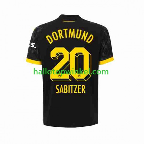 Borussia Dortmund Voetbalshirt Marcel Sabitzer 20 Heren Uit Tenue 2023-2024 Korte Mouw