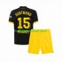 Borussia Dortmund Voetbalshirt Mats Hummels 15 Kleuters/Kids Uit Tenue 2023-2024 Korte Mouw