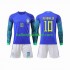 Brazilië Voetbalshirt Neymar Jr 10 Kleuters/Kids Uit Tenue WK 2022 Lange Mouw