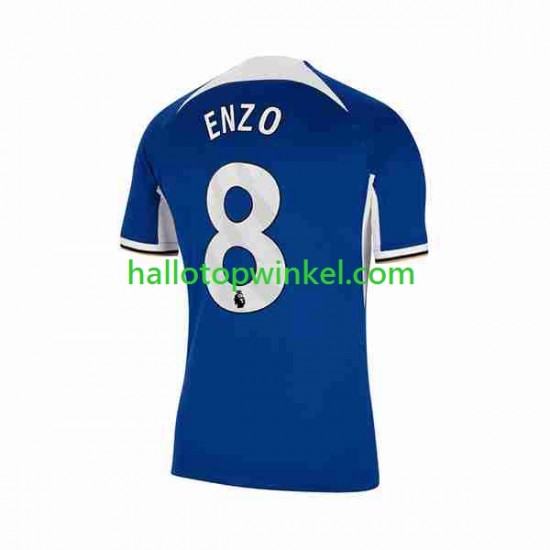 Chelsea Voetbalshirt Enzo Fernandez 8 Heren Thuis Tenue 2023-2024 Korte Mouw