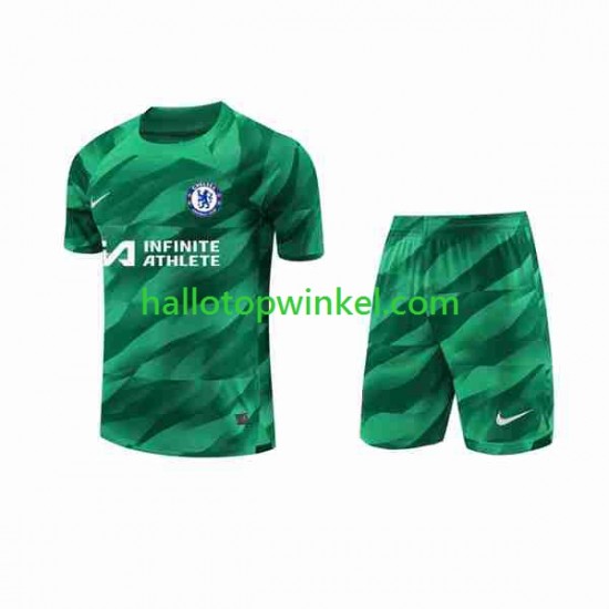 Chelsea Voetbalshirt Doelman Kleuters/Kids Derde Tenue 2023-2024 Korte Mouw