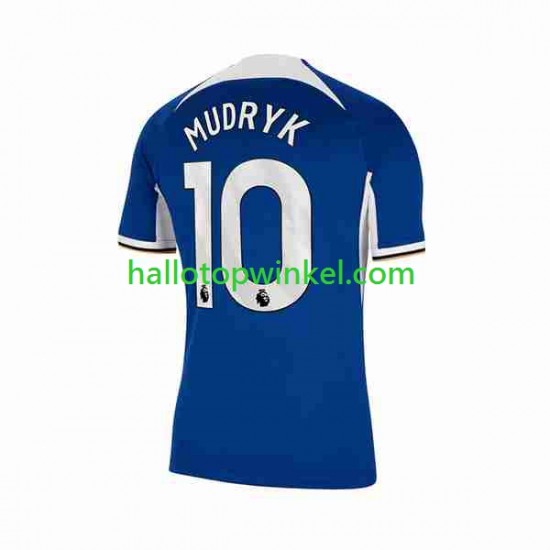 Chelsea Voetbalshirt Mykhaylo Mudryk 10 Heren Thuis Tenue 2023-2024 Korte Mouw