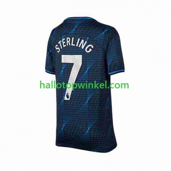 Chelsea Voetbalshirt Raheem Sterling 7 Heren Uit Tenue 2023-2024 Korte Mouw