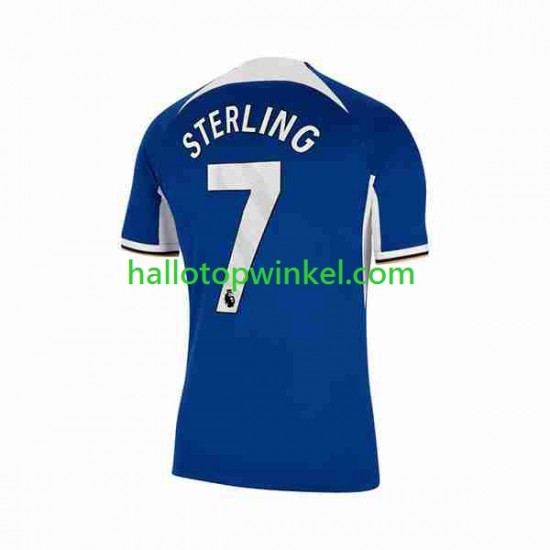 Chelsea Voetbalshirt Raheem Sterling 7 Heren Thuis Tenue 2023-2024 Korte Mouw