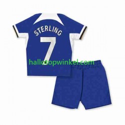 Chelsea Voetbalshirt Raheem Sterling 7 Kleuters/Kids Thuis Tenue 2023-2024 Korte Mouw