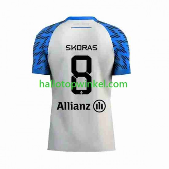 Club Brugge Voetbalshirt Michal Skoras 8 Heren Uit Tenue 2023-2024 Korte Mouw