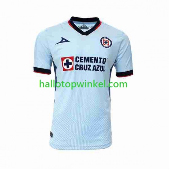 Cruz Azul Voetbalshirt Heren Uit Tenue 2023-2024 Korte Mouw