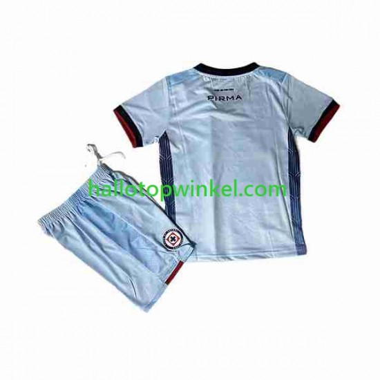 Cruz Azul Voetbalshirt Kleuters/Kids Uit Tenue 2023-2024 Korte Mouw