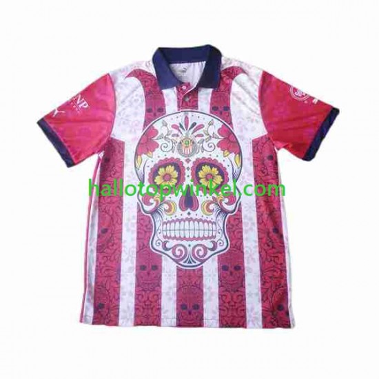 Voetbalshirt Deportivo Guadalajara Day of the Dead Heren Uit Tenue 2023-2024 Korte Mouw