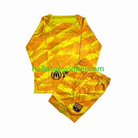 FC Barcelona Voetbalshirt Doelman Kleuters/Kids Vierde Tenue 2023-2024 Lange Mouw