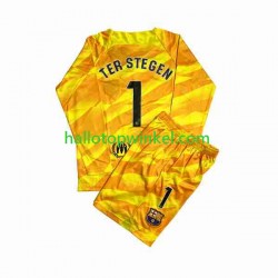 FC Barcelona Voetbalshirt Ter Stegen 1 Doelman Kleuters/Kids Vierde Tenue 2023-2024 Lange Mouw