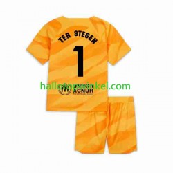 FC Barcelona Voetbalshirt Ter Stegen 1 Doelman Kleuters/Kids Vierde Tenue 2023-2024 Korte Mouw