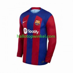FC Barcelona Voetbalshirt Heren Thuis Tenue 2023-2024 Lange Mouw