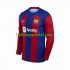 FC Barcelona Voetbalshirt Heren Thuis Tenue 2023-2024 Lange Mouw