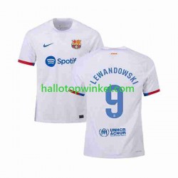 FC Barcelona Voetbalshirt LEWANDOWSKI 9 Heren Uit Tenue 2023-2024 Korte Mouw