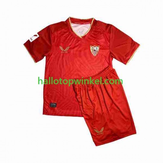Sevilla FC Voetbalshirt Sergio Ramos 4 Kleuters/Kids Uit Tenue 2023-2024 Korte Mouw