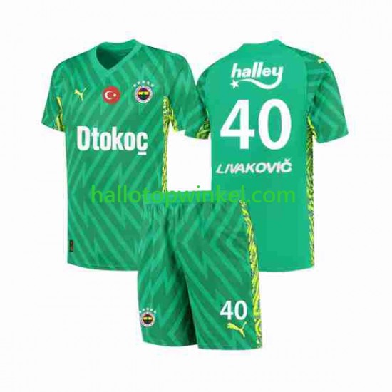 Fenerbahce Livakovic 40 Footbal Kit Doelman Thuis Tenue 2023-2024 Korte Mouw