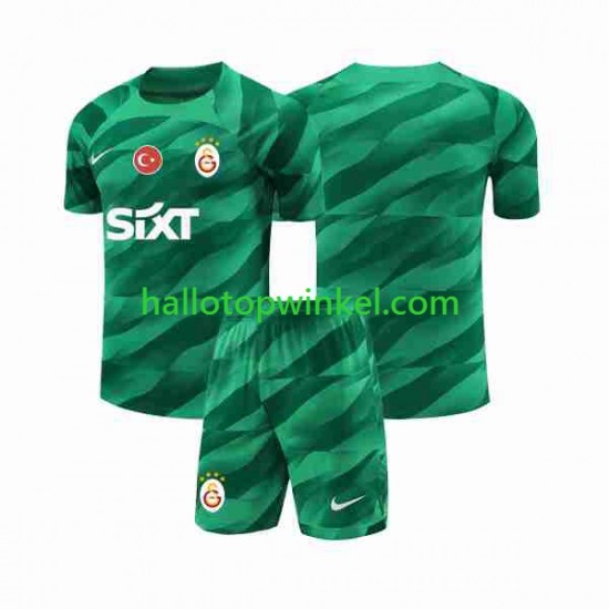 Galatasaray Voetbalshirt Doelman Kleuters/Kids Thuis Tenue 2023-2024 Korte Mouw