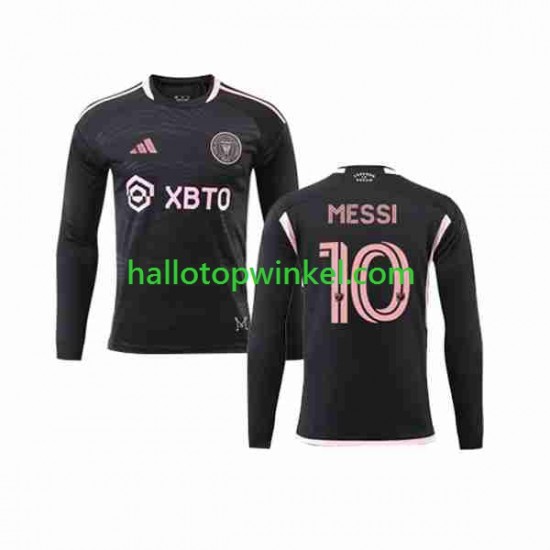 Inter Miami Voetbalshirt Lionel Messi 10 Heren Uit Tenue 2023-2024 Lange Mouw