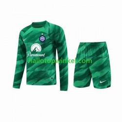 Inter Milan Voetbalshirt Doelman Kleuters/Kids Uit Tenue 2023-2024 Lange Mouw