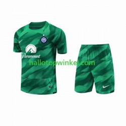 Inter Milan Voetbalshirt Doelman Kleuters/Kids Uit Tenue 2023-2024 Korte Mouw