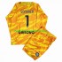 Inter Milan Voetbalshirt Sommer 1 Doelman Kleuters/Kids Thuis Tenue 2023-2024 Lange Mouw