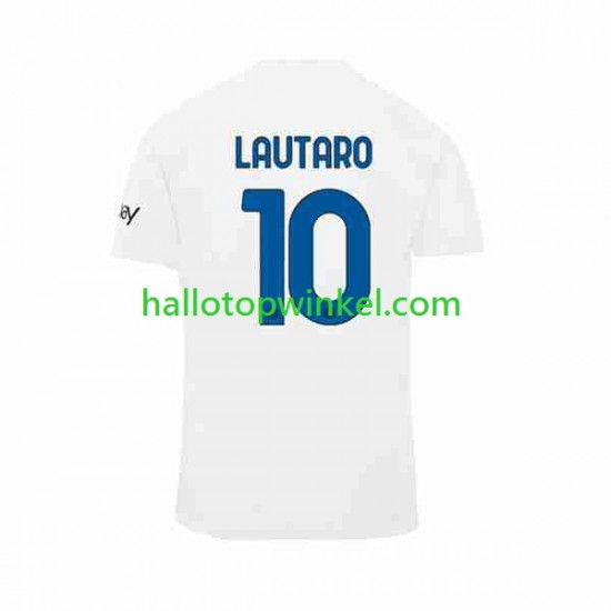 Inter Milan Voetbalshirt Lautaro Martinez 10 Heren Uit Tenue 2023-2024 Korte Mouw