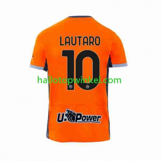 Inter Milan Voetbalshirt Lautaro Martinez 10 Heren Derde Tenue 2023-2024 Korte Mouw